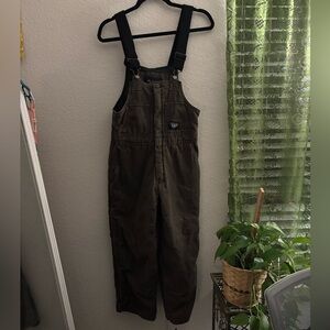 Walls Brown Overalls with Black Accents